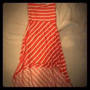 Small pink n' white  summer striped dress